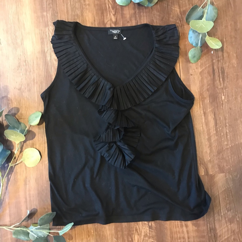 NAME YOUR OWN PRICE!!!Talbots black ruffled top